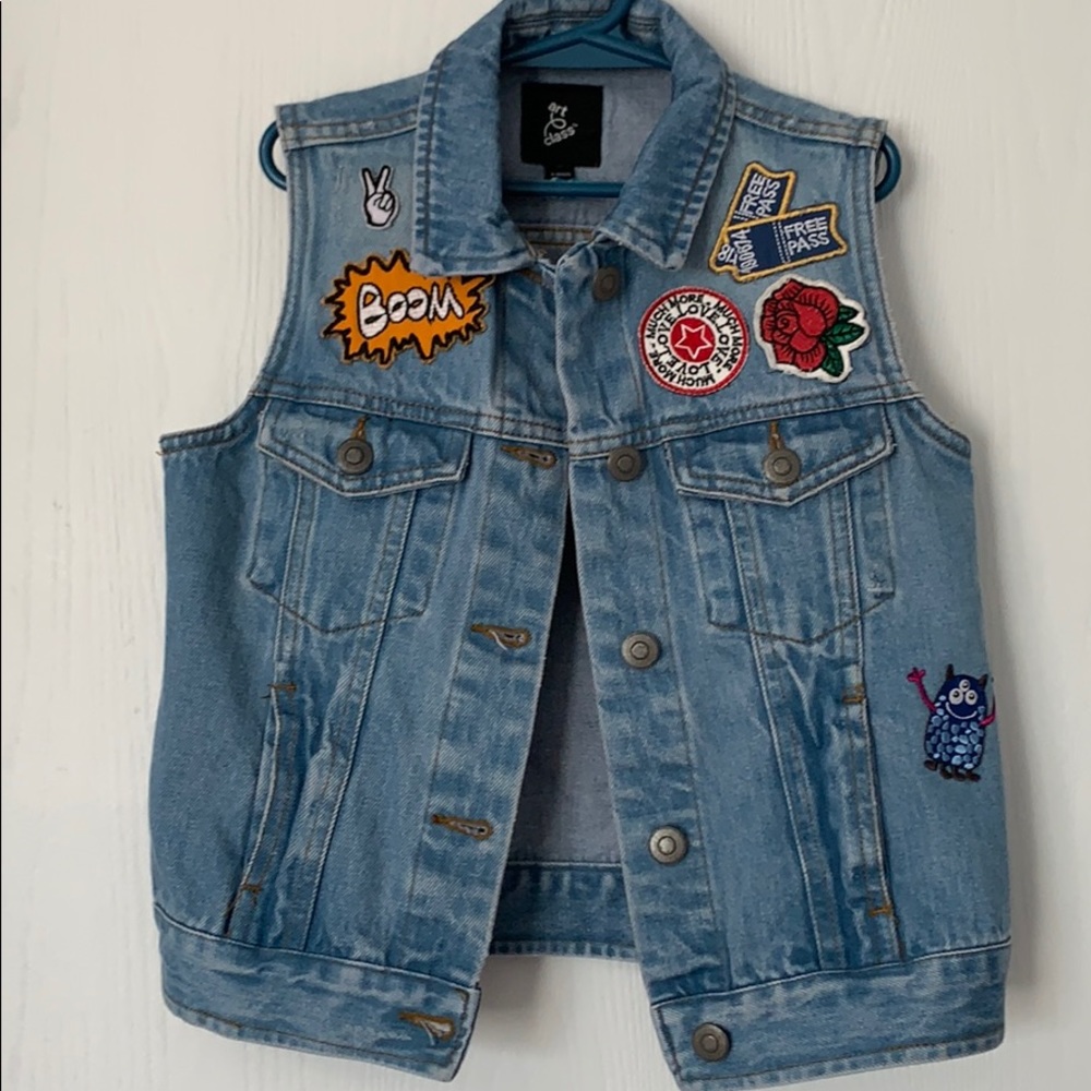 Kids jean vest
